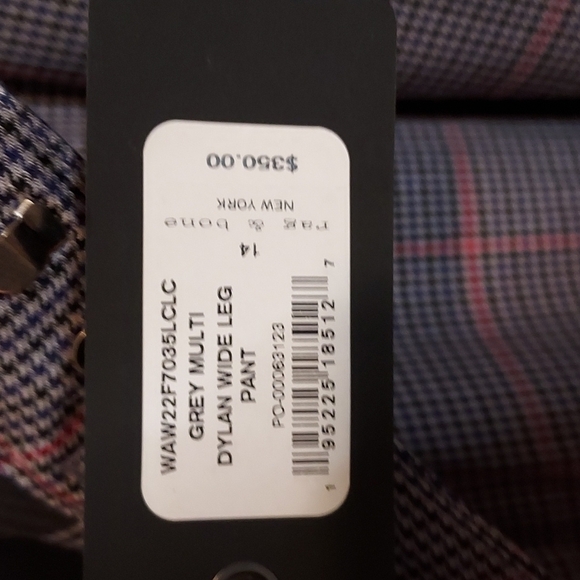 Rag and Bone Dylan Wide Leg Pant Gray Multi - Picture 7 of 14